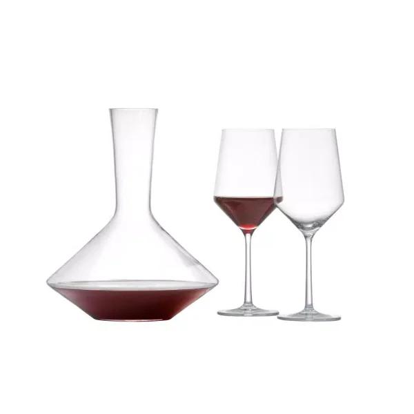 Schott Zwiesel Tritan Pure 18.2 oz Cabernet Red Wine Decanter and 2-Piece Stemware Set