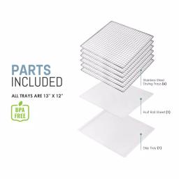 Elite 6-Tier Stainless Steel Mesh Food Dehydrator with Digital Control Panel thumbnail 8