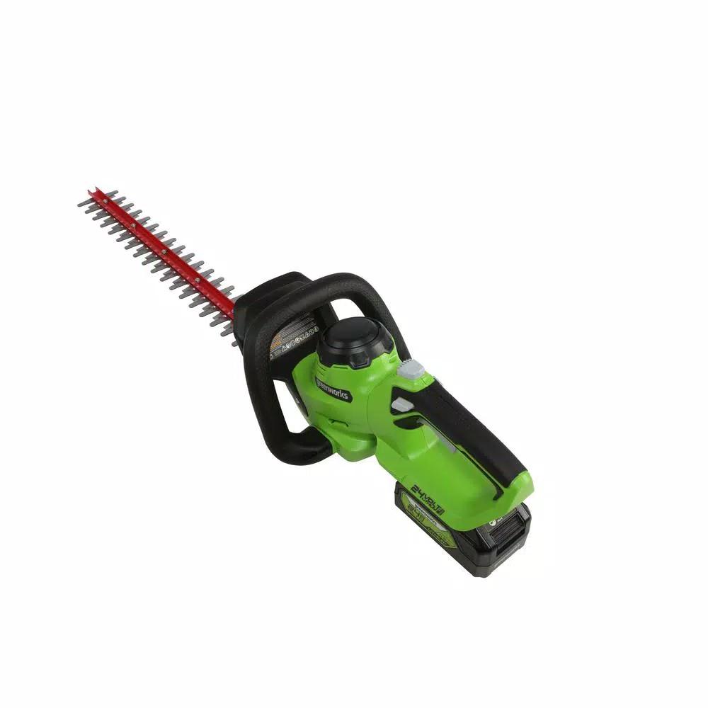 Greenworks 24V Cordless 22 in. Hedge Trimmer, Tool Only