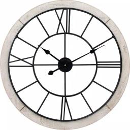 FirsTime & Co. 27 in. Timeworn Farmhouse Wall Clock with Whitewashed Wood Frame thumbnail 2
