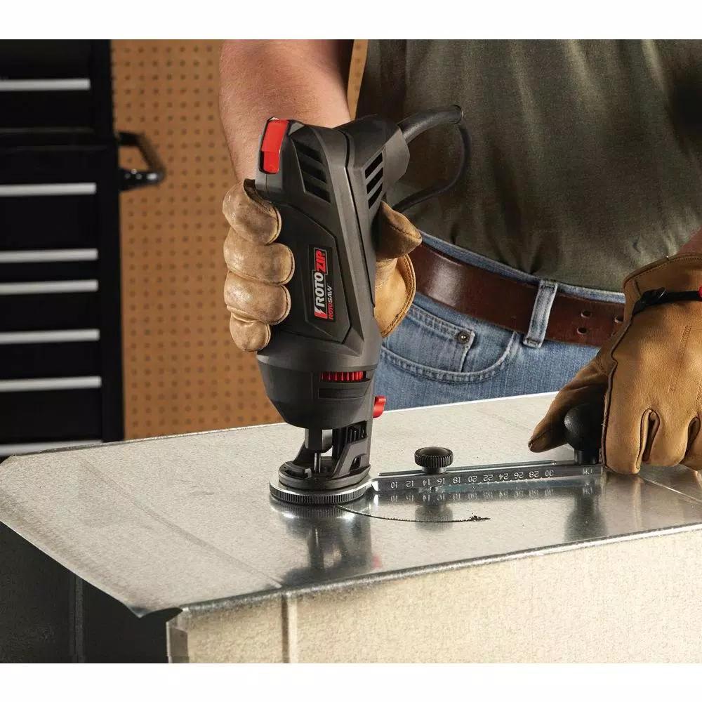 Rotozip RotoSaw 5.5 Amp Corded 1/4 in. Spiral Saw Kit, Variable Speed Rotary Tool