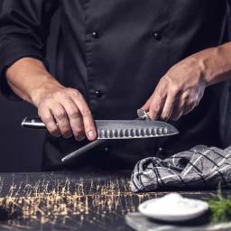 Top Chef 5-Piece Stainless Steel Knife Set with Portable Carry Pouch thumbnail 4