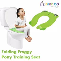Babyloo Green Frog Folding Potty Training Toilet Seat with Travel Bag thumbnail 7