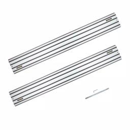 POWERTEC 55 in. Aluminum Extruded Guide Rail Joining Set Compatible with DeWalt Track Saws thumbnail 1