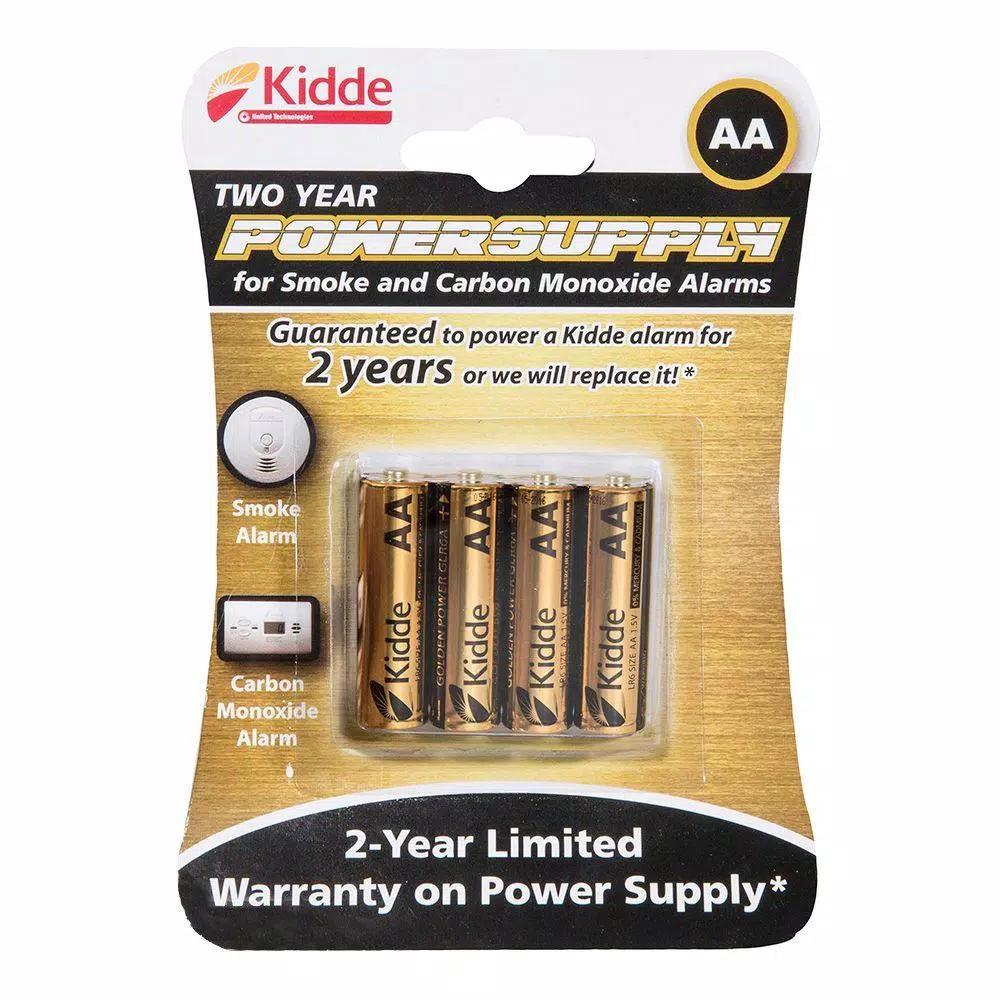 Kidde AA Replacement Smoke and Carbon Monoxide Detector Batteries, 40-Pack