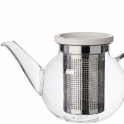 Villeroy & Boch Artesano Hot Beverages 2-Cup Double Walled Glass Teapot with Stainless Steel Strainer thumbnail 2