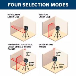 Bosch GCL 2-160 Self-Leveling Cross-Line Laser Level with Plumb Points thumbnail 2