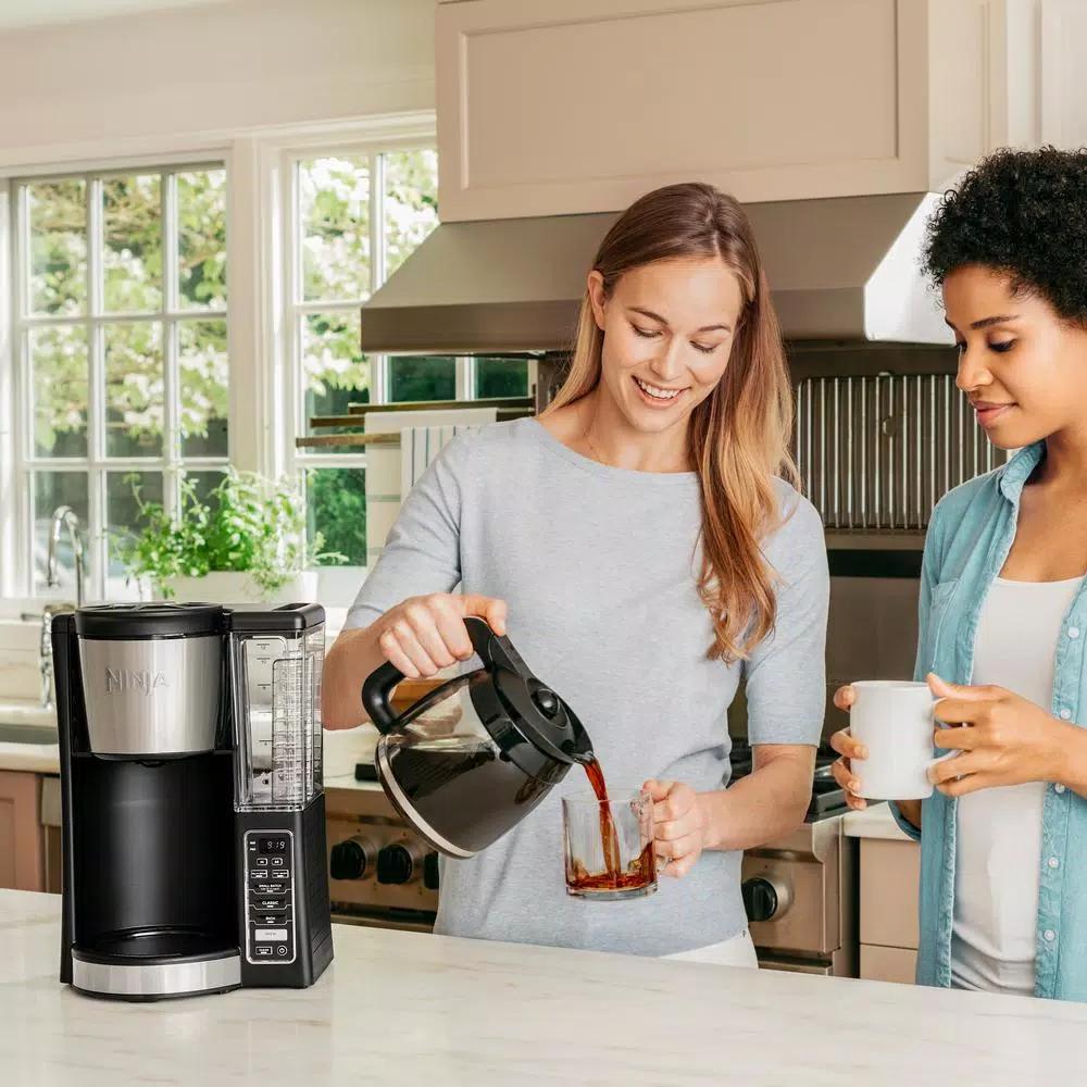 Ninja 12-Cup Programmable Drip Coffee Maker with Custom Brew Technology, Black Stainless Steel