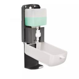 Alpine Industries 1200ml Automatic Foam Hand Sanitizer Soap Dispenser with Drip Tray, White thumbnail 2