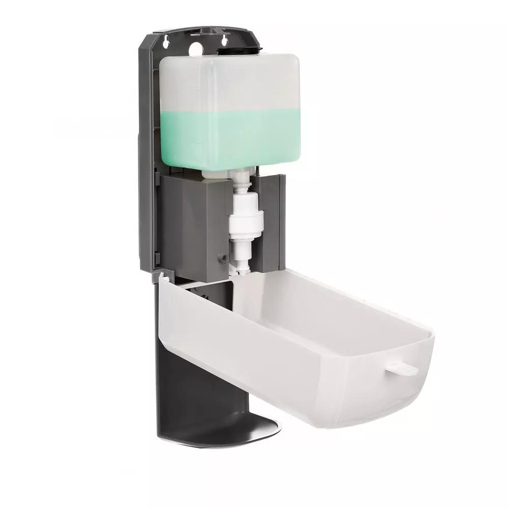 Alpine Industries 1200ml Automatic Foam Hand Sanitizer Soap Dispenser with Drip Tray, White