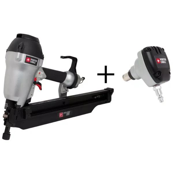 Porter-Cable FR350B 21-Degree 3-1/2 in. Full Round Framing Nailer with Bonus 0-Degree Mini Impact Palm Nailer Kit