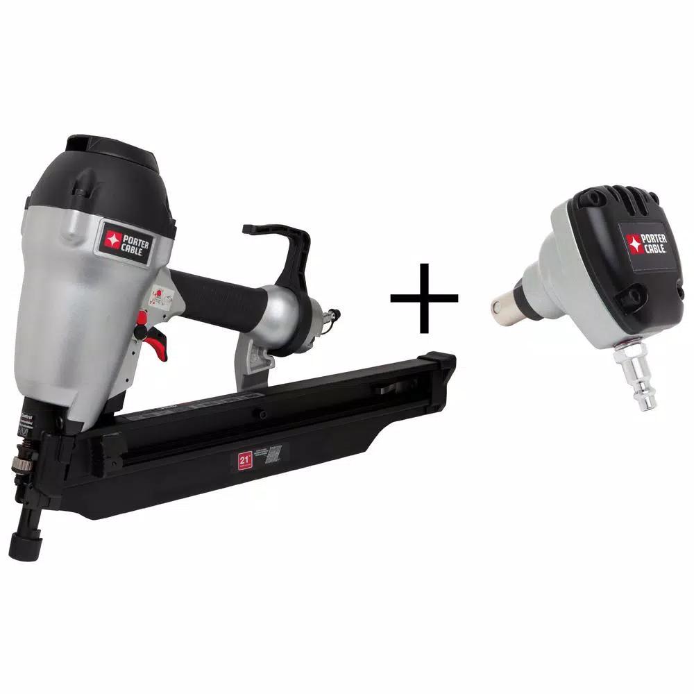 Porter-Cable FR350B 21-Degree 3-1/2 in. Full Round Framing Nailer with Bonus 0-Degree Mini Impact Palm Nailer Kit