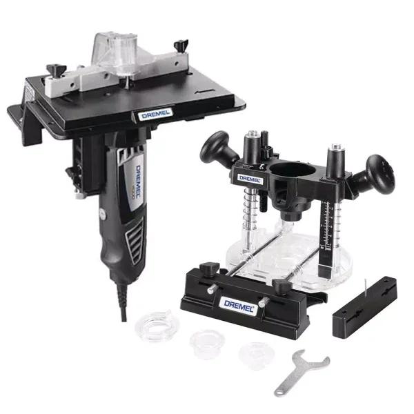 Dremel Plunge Router Attachment and Shaper/Router Table Set for Woodworking
