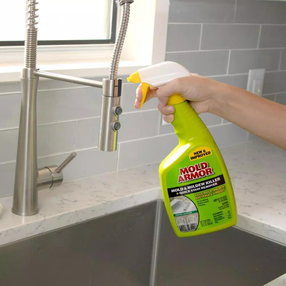 Mold Armor Mold and Mildew Killer with Quick Stain Remover, 32 oz.