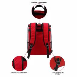 GigaTent Red 4-Pocket Insulated Cargo Backpack Soft Cooler, Leak-Proof 2qt Capacity thumbnail 4