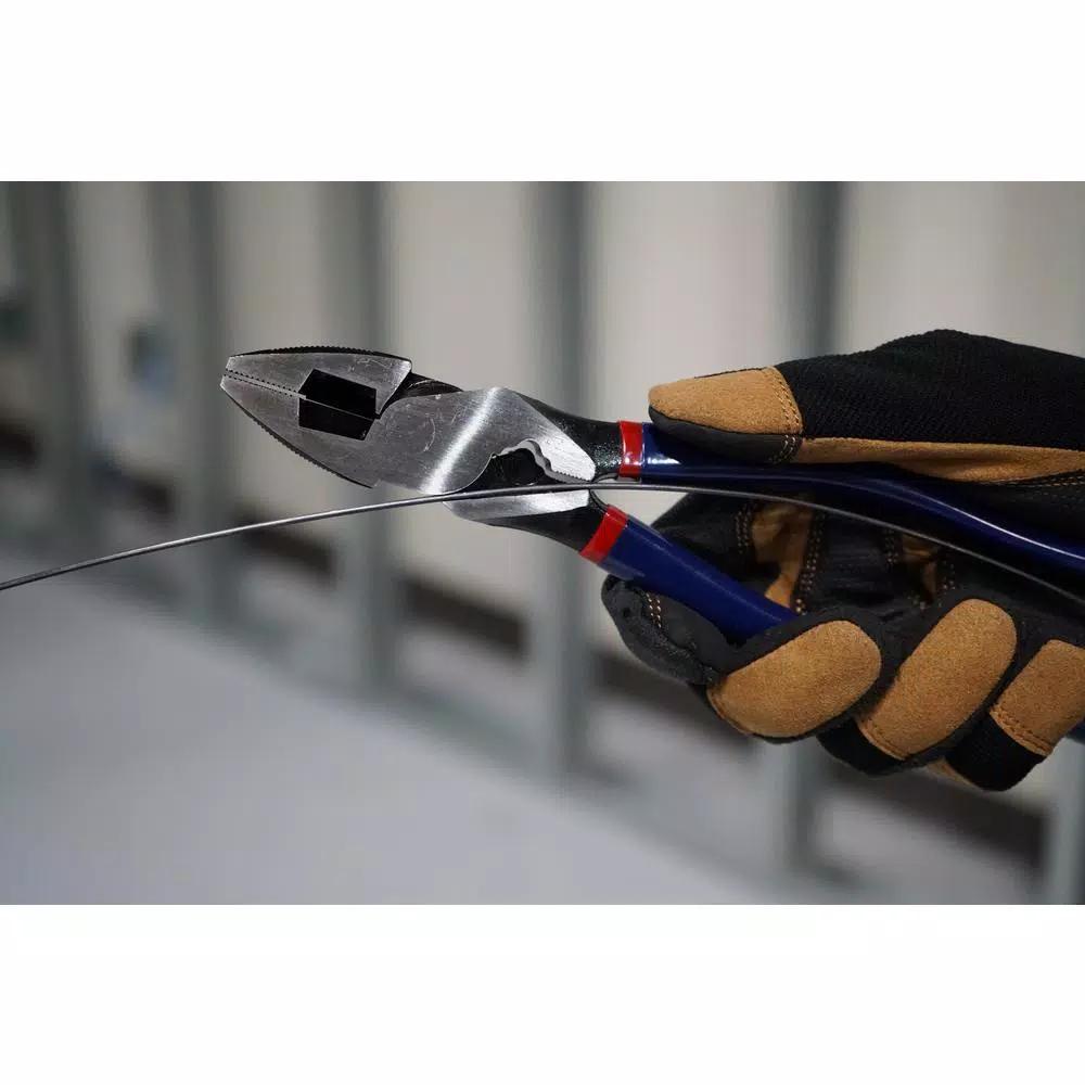 Southwire 9 in. High-Leverage Side Cutting Pliers with American Forged Steel