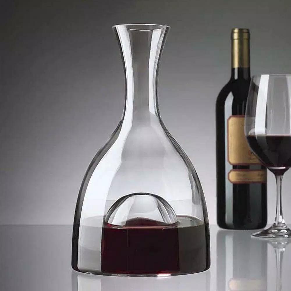 Wine Enthusiast 48 oz. Visual Wine Decanter - Lead-Free Crystal Glass