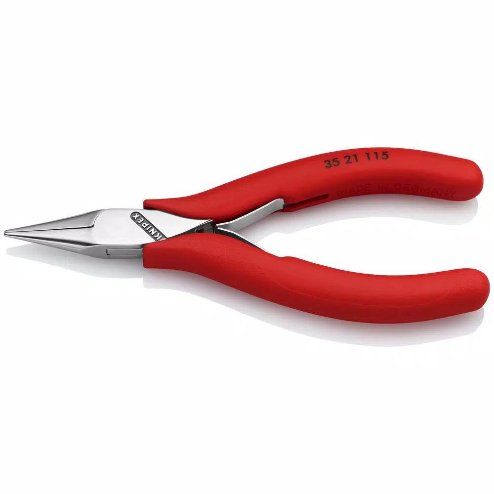 KNIPEX 4.5 in. Electronics Gripping Pliers with Half Round Tips