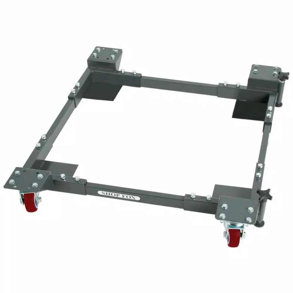 Shop Fox Heavy-Duty Adjustable Mobile Base for Power Tools, 700 lb Capacity