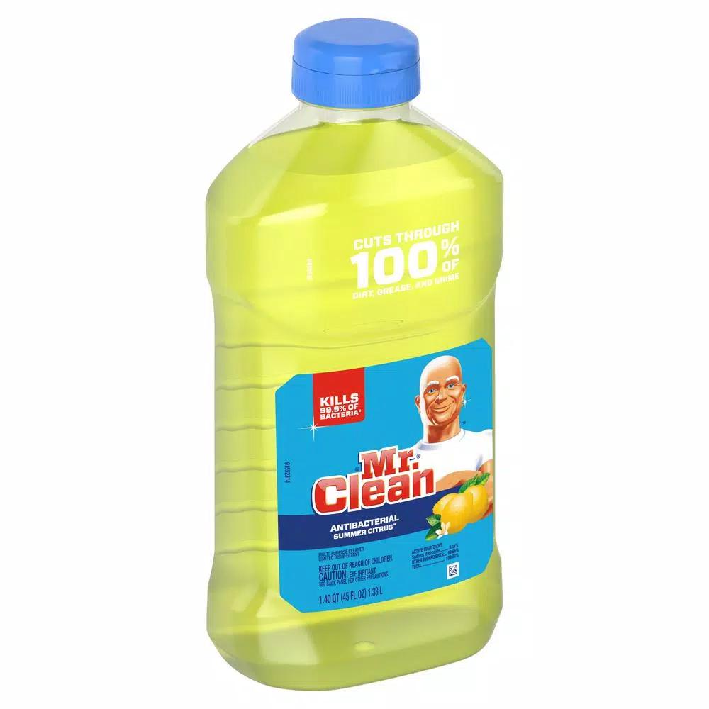 Mr. Clean Antibacterial Multi-Surface Cleaner, Summer Citrus Scent, 45 oz.