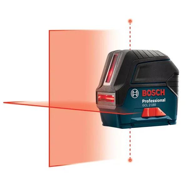 Bosch GCL 2-160 Self-Leveling Cross-Line Laser Level with Plumb Points