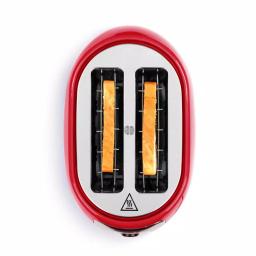 Holstein Housewares 800W 2-Slice Toaster with 6 Browning Levels, Red thumbnail 2