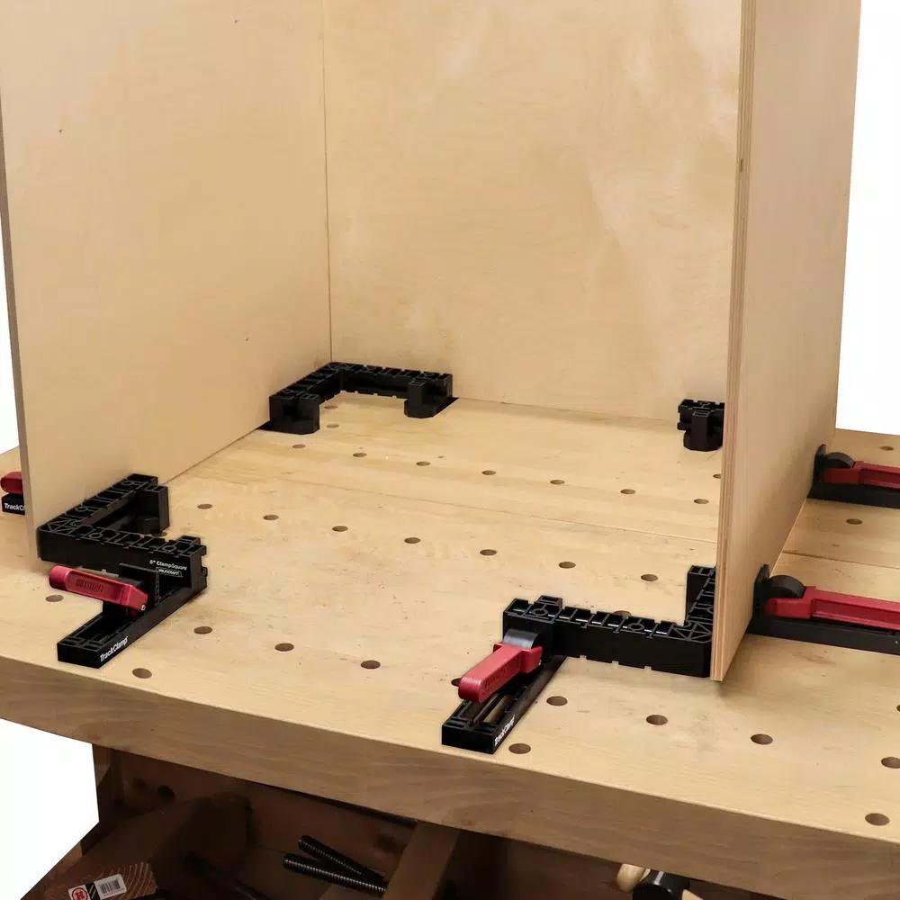 Milescraft TrackClampKit100 90-Degree Corner Clamp Track Kit, 5-Piece Set