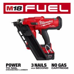 Milwaukee M18 FUEL 3-1/2 in. 30-Degree Cordless Framing Nailer Kit with Performance Safety Glasses thumbnail 3
