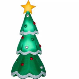Gemmy 7 ft. Airblown Inflatable Christmas Tree with Metallic Ornaments and LED Lights thumbnail 2