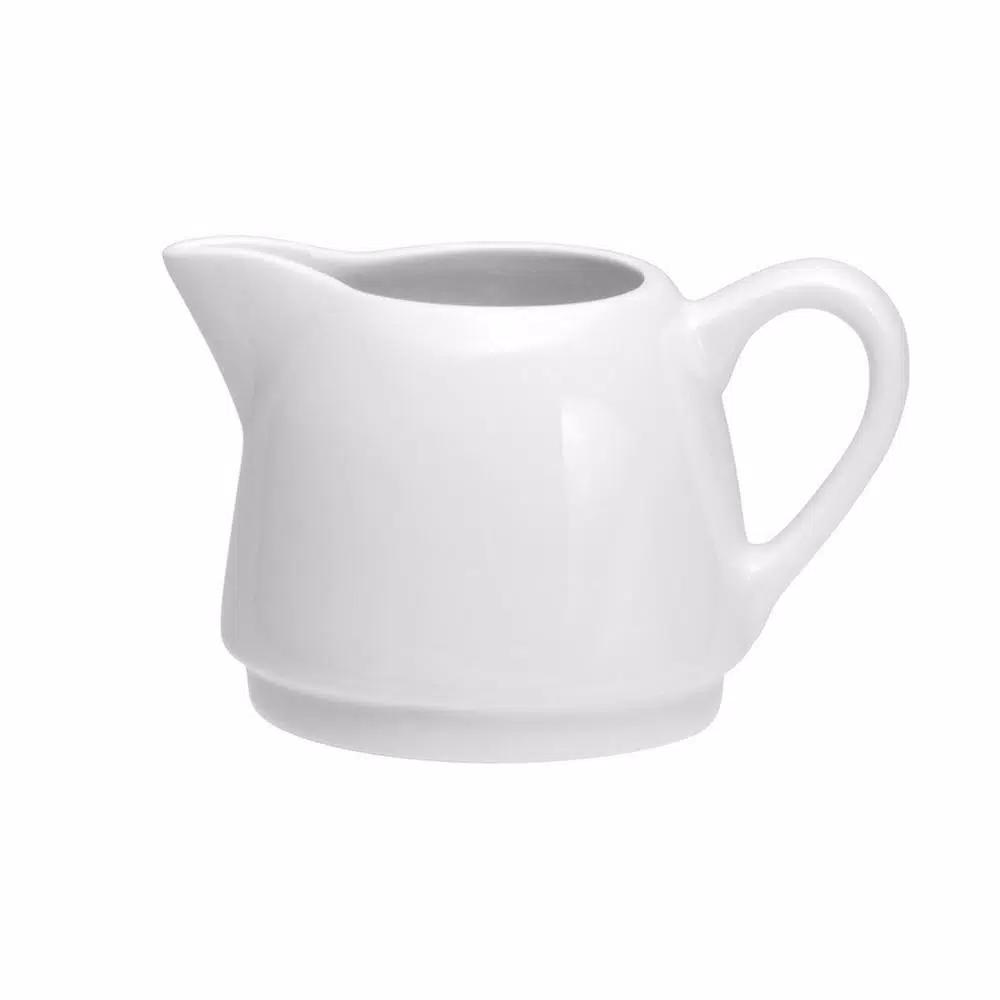 Oneida Tundra 6.5 oz. White Porcelain High Alumina Creamers, Set of 36