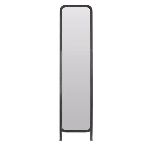 StyleWell Antique Black Standing Mirror with Metal Frame, 16 in. W x 66 in. H.