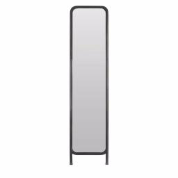 StyleWell Antique Black Standing Mirror with Metal Frame, 16 in. W x 66 in. H. thumbnail 1