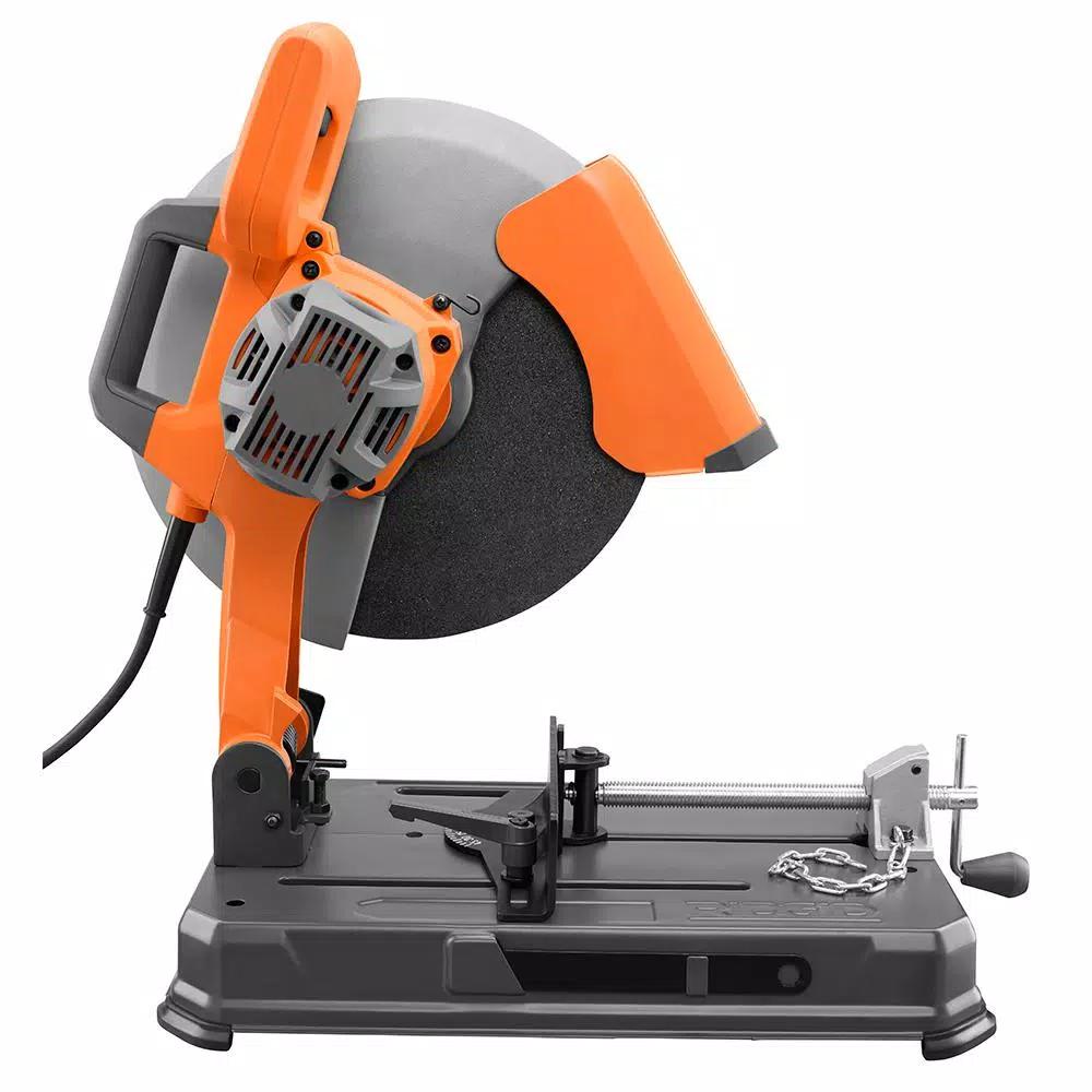 RIDGID 14 in. Abrasive Cut-Off Machine, 15 Amp High-Torque Chop Saw