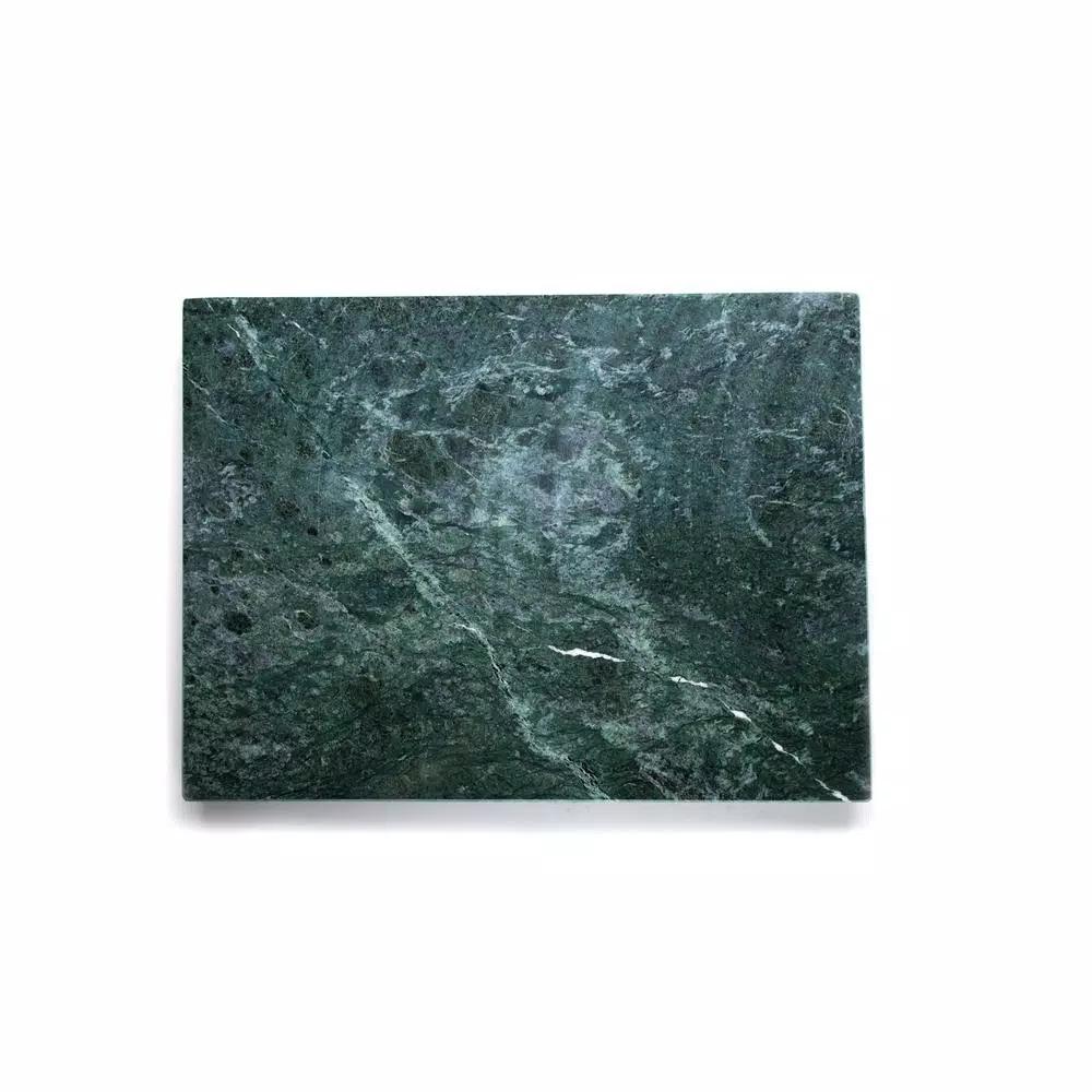 Fox Run Green Marble Pastry Board - 12 x 16 inch Natural Stone Dough Rolling Surface