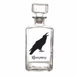Cathy's Concepts Halloween Raven 34 oz. Glass Decanter with Square Topper, 9 in. H thumbnail 1
