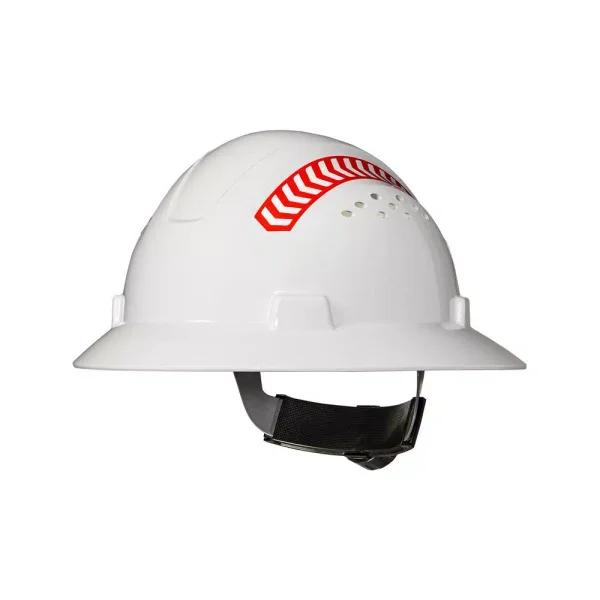 COAST SH300 Vis-Safe High-Visibility Reflective Full Brim Hard Hat, White