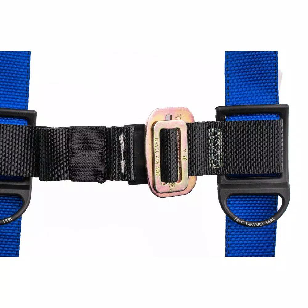 Werner LiteFit Standard 1 D-Ring Safety Harness, Medium/Large, Blue