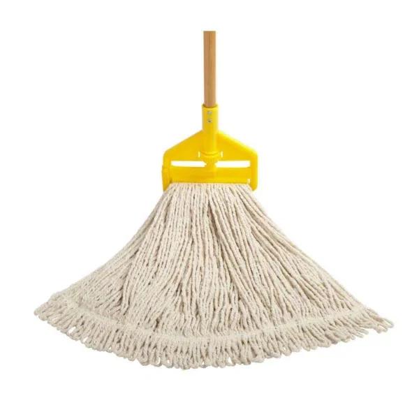 Rubbermaid Commercial Products Rubbermaid Commercial #24 Looped-End String Mop with 48 in. Wood Handle