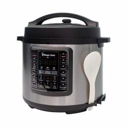 Magic Chef 6 Qt. Stainless Steel 7-in-1 Electric Multi-Cooker and Pressure Cooker thumbnail 10