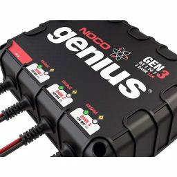 NOCO Genius GENM3 12 Amp 3-Bank On-Board Battery Charger for 12V Marine & Deep-Cycle Batteries thumbnail 5