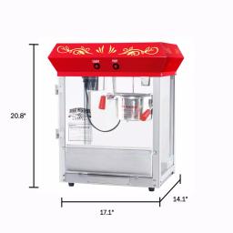 Great Northern Popcorn 4 oz. Red Top Master Popcorn Machine with Stainless Steel Kettle thumbnail 2