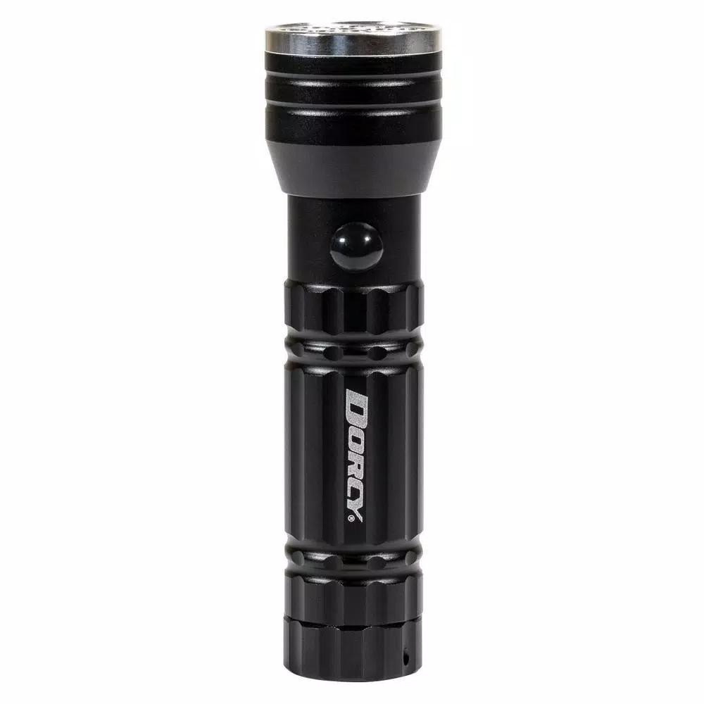Dorcy 3-in-1 LED Flashlight with UV Blacklight and Red Laser Pointer, Black