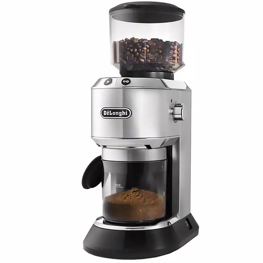 DeLonghi De'Longhi Dedica Stainless Steel Digital Conical Burr Coffee Grinder with 18 Settings