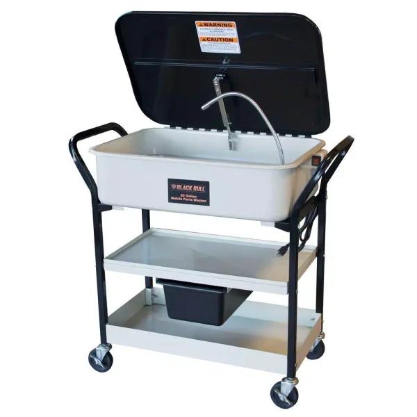 BLACK BULL 20 Gal. Mobile Parts Washer with 120V Pump