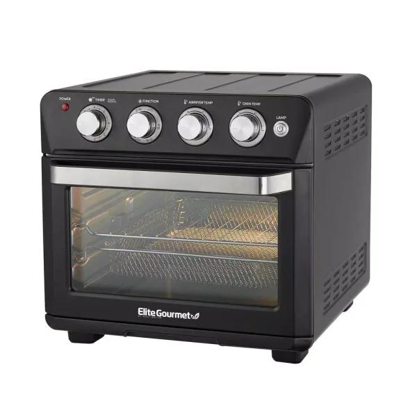 Maximatic Elite Gourmet Deluxe 25L Air Fryer Oven, 1640W Multi-Function Convection Oven with Rotisserie