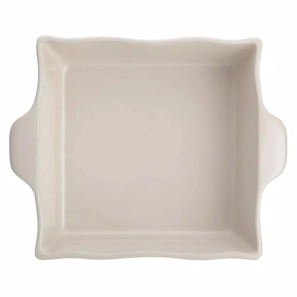 Ayesha Curry Home Collection 8 in. Square Ceramic Baker, French Vanilla