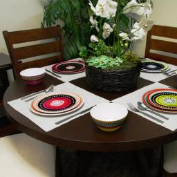 Gibson Almira 12-Piece Multicolor Melamine Outdoor Dinnerware Set, Service for 4 thumbnail 2