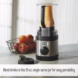 Weston Pro Series 11-Speed Blender with Sound Shield, 32 oz. Shatterproof Jar & 20 oz. Travel Jar, Stainless Steel thumbnail 8