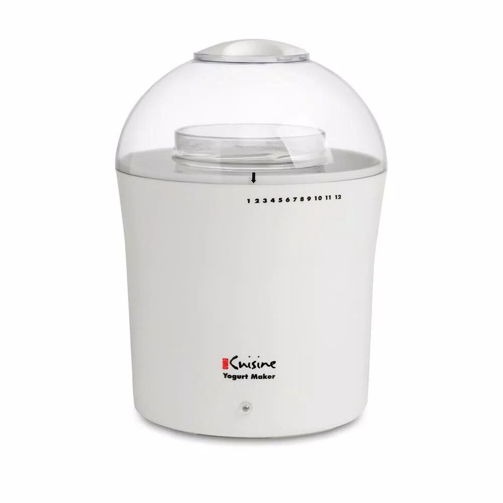 Euro Cuisine 2 Qt. Yogurt and Greek Yogurt Maker with Glass Jar and Cheese Making Kit