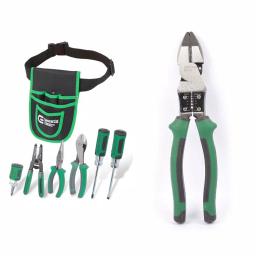 Commercial Electric 7-Piece Electrician's Tool Set with Pouch and Linesman Pliers thumbnail 1